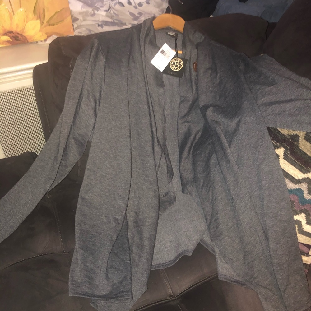 Bobeau Charcol Grey cardigan